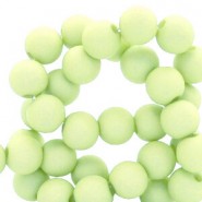 Acrylic beads 6mm Matt Lime green